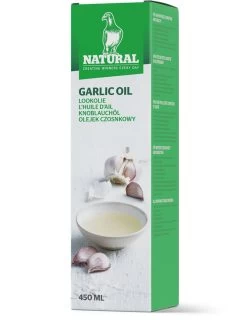 Natural Knoblauchöl 450ml -Vogelbedarf Geschäft 201070 natural garlic oil 450ml box he02