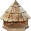 Futterhaus - Vogelhaus Als Eckhaus Mit Schindeln 1 Futterhaus - Vogelhaus Als Eckhaus Mit Schindeln -Vogelbedarf Geschäft 70612eck futterhausmitschindeln33x25x28cm