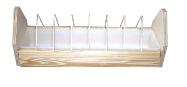 Futterrinne Herwi Mit Kippgitter Inkl. Schale 100cm 3 Futterrinne Herwi Mit Kippgitter Inkl. Schale 100cm